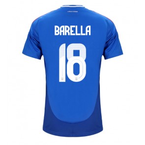 Italien Nicolo Barella #18 Hjemmebanetrøje EM 2024 Kort ærmer